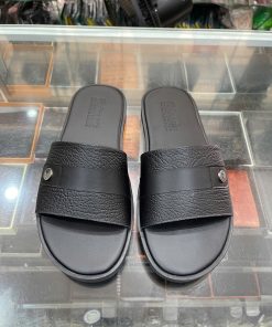 Dép kẹp nam da bò - Mã LT98.813 - màu đen