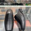 Giày sục nam da bò - Mã 572 - màu đen