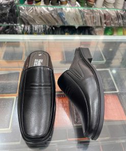 Giày sục nam da bò - Mã 572 - màu đen