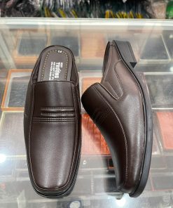 Giày sục nam da bò - Mã 572 - màu nâu