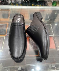Giày sục nam da bò - Mã A356 - màu đen