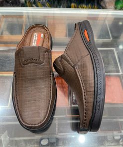 Giày sục nam da bò - Mã 2532 - màu nâu