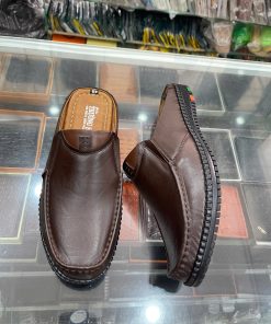 Giày sục nam da bò - Mã 2201 - màu nâu