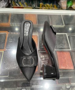 Giày sục nữ da bò - Mã 364 - màu kem