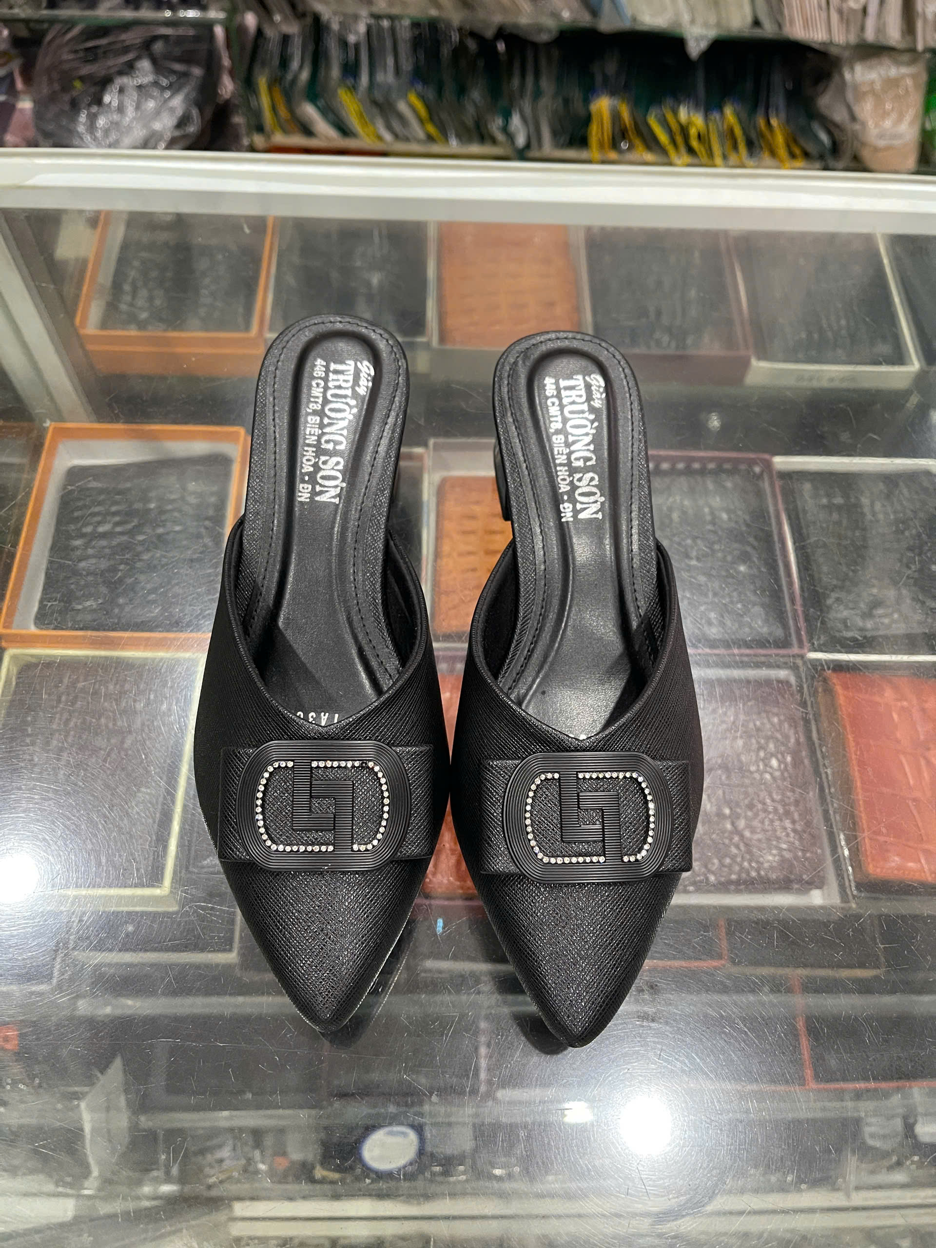 Giày sục nữ da bò - Mã 364 - màu kem - Ảnh 2