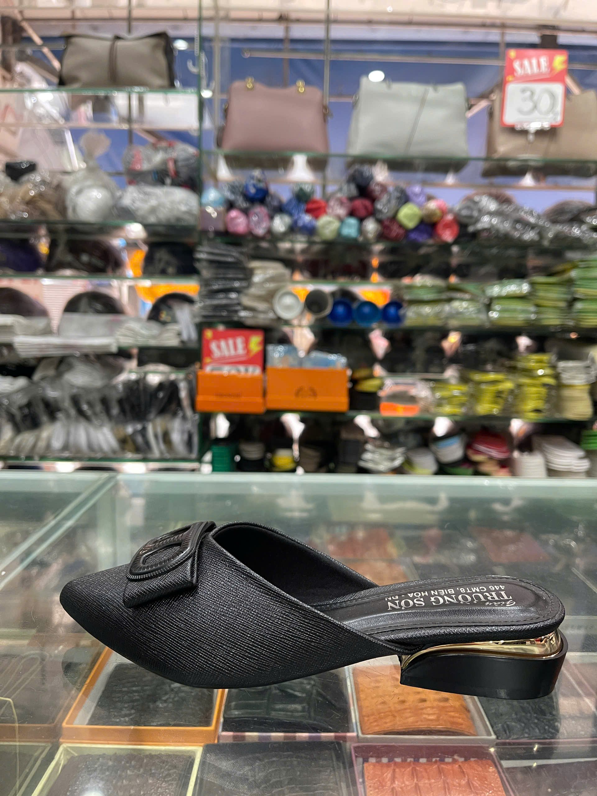 Giày sục nữ da bò - Mã 561 - màu đen - Ảnh 6