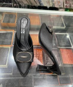 Giày sục nữ da bò - Mã 558 - màu đen